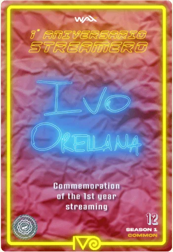 Carta Autografo 1er Aniversario Streamero del Ivoverso