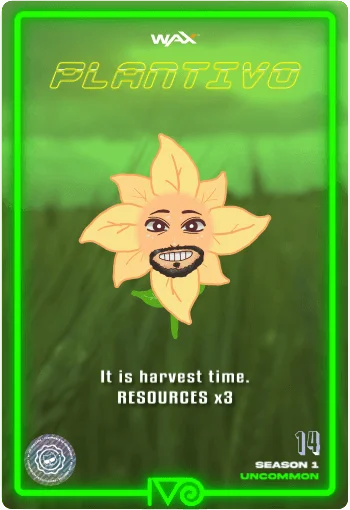 Carta PlantIvo Emote de Ivo Girasol del Ivoverso