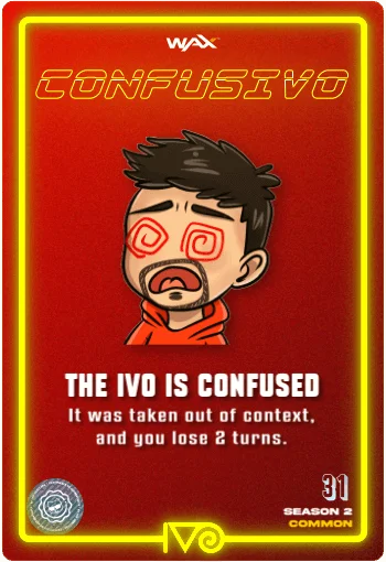 Carta ConfusIvo Emote de Ivo Confundido del Ivoverso