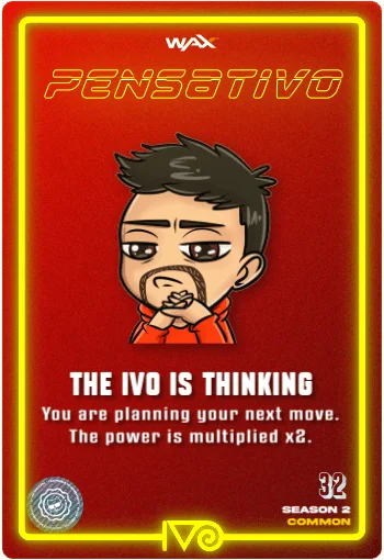 Carta PensatIvo Emote de Ivo Pensando del Ivoverso