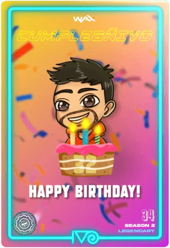 Carta CumpleañIvo Emote de Ivo Cumpliendo 32 años del Ivoverso
