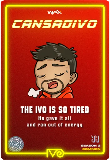 Carta CansadIvo Emote de Ivo Cansado del Ivoverso