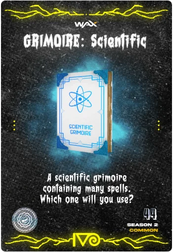 Carta Grimorio Cientifico de la colección Classic Horror Monsters del Ivoverso