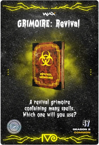 Carta Grimorio de Resurrección de la colección Classic Horror Monsters del Ivoverso