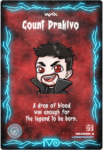 Carta Count DrakIvo de la colección Classic Horror Monsters del Ivoverso