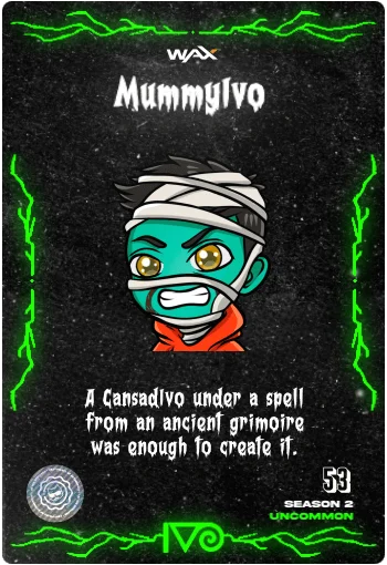 Carta MummyIvo de la colección Classic Horror Monsters del Ivoverso