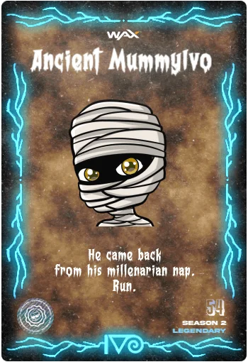 Carta Ancient MummyIvo de Sangre de la colección Classic Horror Monsters del Ivoverso