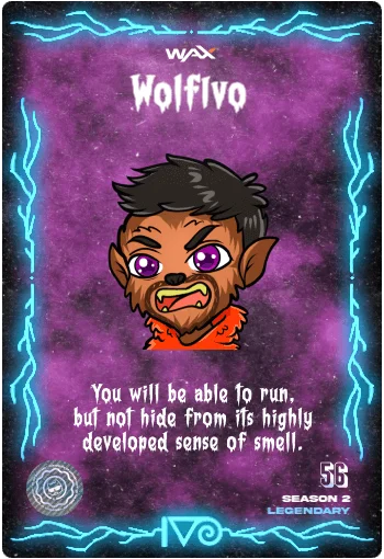 Carta WolfIvo de la colección Classic Horror Monsters del Ivoverso