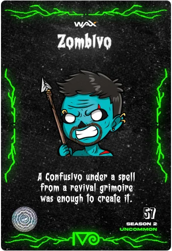 Carta ZombIvo de la colección Classic Horror Monsters del Ivoverso