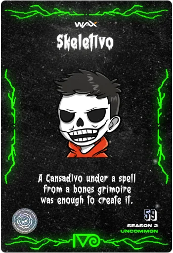 Carta SkeletIvo de la colección Classic Horror Monsters del Ivoverso