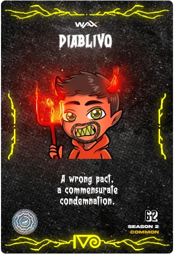 Carta DiablIvo de la colección Classic Horror Monsters del Ivoverso