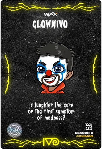 Carta ClownIvo de la colección Classic Horror Monsters del Ivoverso