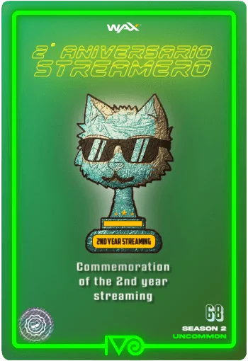 Carta Trofeo del 2do Aniversario Streamero del Ivoverso