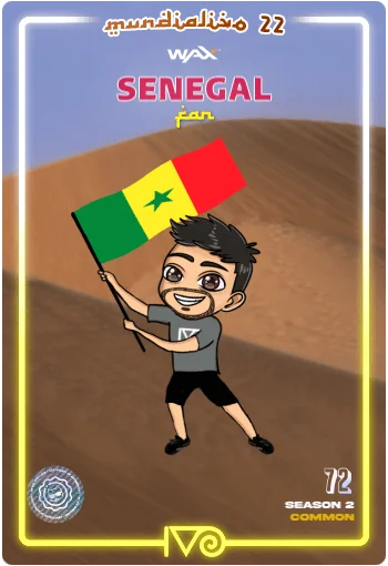 Carta Fan Senegal del MundialIvo 2022 del Ivoverso