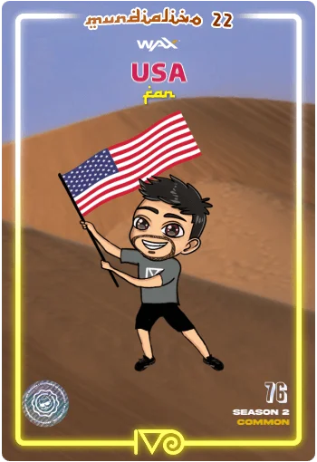 Carta Fan USA del MundialIvo 2022 del Ivoverso