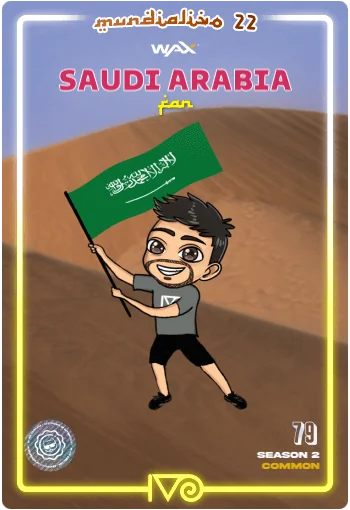 Carta Fan Saudi Arabia del MundialIvo 2022 del Ivoverso