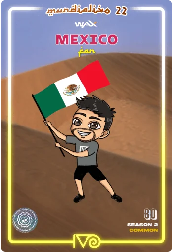 Carta Fan Mexico del MundialIvo 2022 del Ivoverso