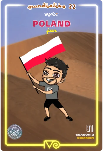 Carta Fan Poland del MundialIvo 2022 del Ivoverso