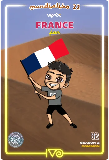 Carta Fan France del MundialIvo 2022 del Ivoverso