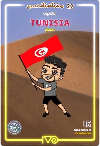 Carta Fan Tunisia del MundialIvo 2022 del Ivoverso
