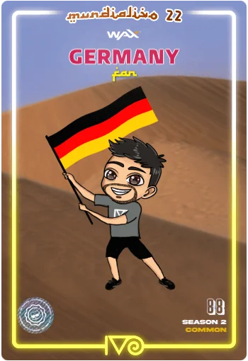 Carta Fan Germany del MundialIvo 2022 del Ivoverso