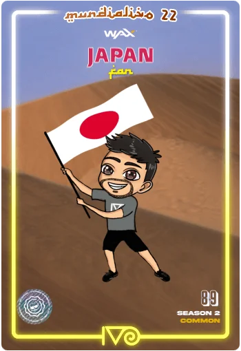 Carta Fan Japan del MundialIvo 2022 del Ivoverso