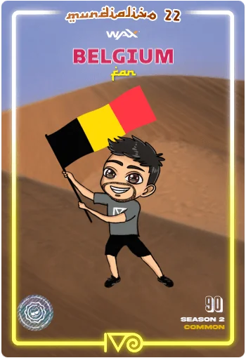 Carta Fan Belgium del MundialIvo 2022 del Ivoverso