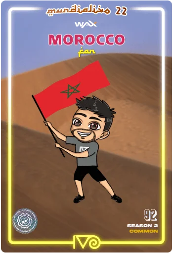 Carta Fan Morocco del MundialIvo 2022 del Ivoverso