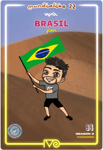 Carta Fan Brasil del MundialIvo 2022 del Ivoverso