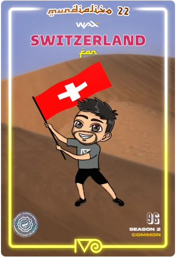 Carta Fan Switzerland del MundialIvo 2022 del Ivoverso