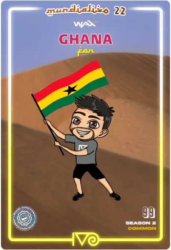 Carta Fan Ghana del MundialIvo 2022 del Ivoverso