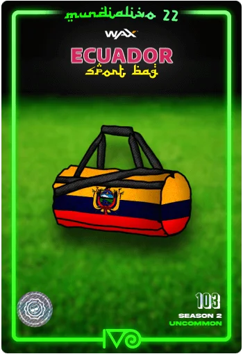 Carta Bolso Deportivo Ecuador del MundialIvo 2022 del Ivoverso