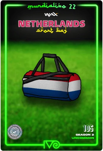 Carta Bolso Deportivo Netherlands del MundialIvo 2022 del Ivoverso