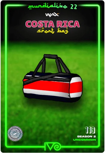 Carta Bolso Deportivo Costa Rica del MundialIvo 2022 del Ivoverso