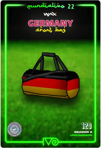 Carta Bolso Deportivo Germany del MundialIvo 2022 del Ivoverso