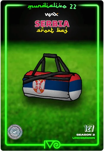 Carta Bolso Deportivo Serbia del MundialIvo 2022 del Ivoverso