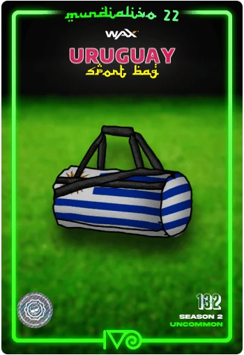 Carta Bolso Deportivo Uruguay del MundialIvo 2022 del Ivoverso
