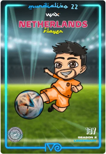 Carta Legendaria Ivo jugador de Netherlands del MundialIvo 2022 del Ivoverso