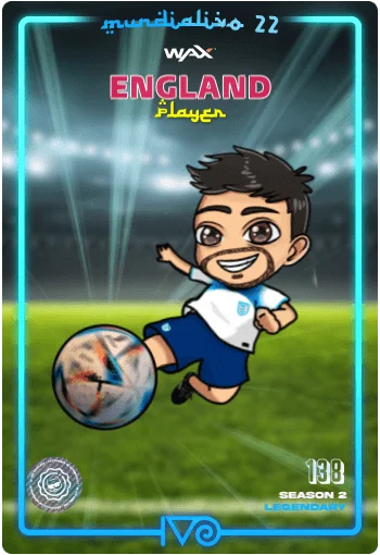 Carta Legendaria Ivo jugador de England del MundialIvo 2022 del Ivoverso