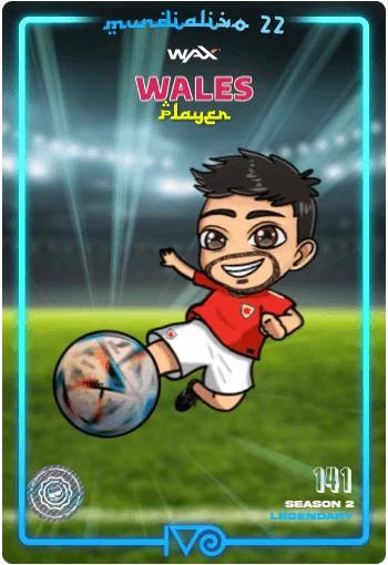 Carta Legendaria Ivo jugador de Wales del MundialIvo 2022 del Ivoverso