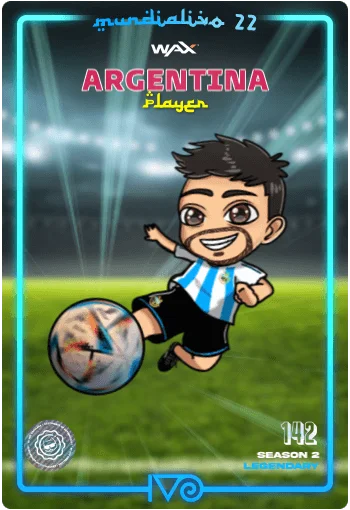 Carta Legendaria Ivo jugador de Argentina del MundialIvo 2022 del Ivoverso