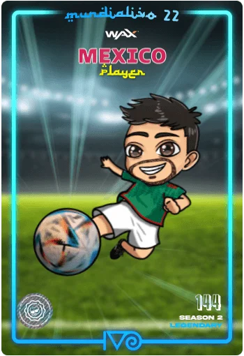 Carta Legendaria Ivo jugador de Mexico del MundialIvo 2022 del Ivoverso