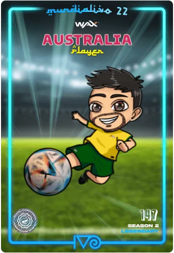 Carta Legendaria Ivo jugador de Australia del MundialIvo 2022 del Ivoverso