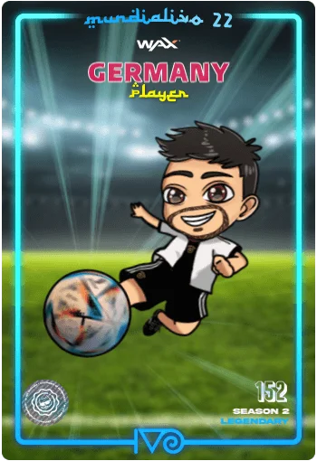 Carta Legendaria Ivo jugador de Germany del MundialIvo 2022 del Ivoverso