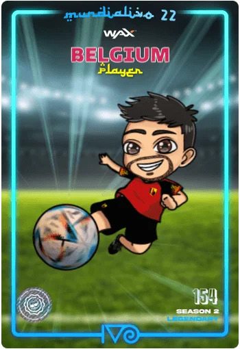 Carta Legendaria Ivo jugador de Belgium del MundialIvo 2022 del Ivoverso