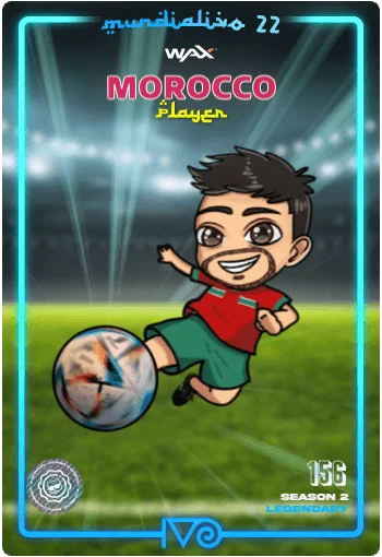 Carta Legendaria Ivo jugador de Morocco del MundialIvo 2022 del Ivoverso