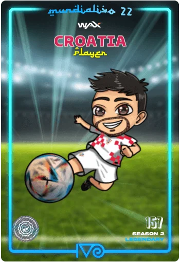 Carta Legendaria Ivo jugador de Croatia del MundialIvo 2022 del Ivoverso