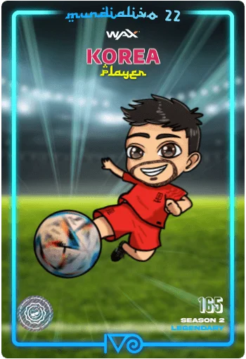 Carta Legendaria Ivo jugador de Korea del MundialIvo 2022 del Ivoverso