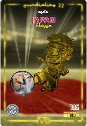 Carta Gold Ivo jugador de Japan del MundialIvo 2022 del Ivoverso