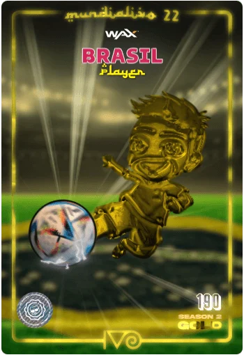 Carta Gold Ivo jugador de Brasil del MundialIvo 2022 del Ivoverso